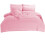 Big Cord Teddy Fleece Warm Blush Pink Bedding Set Single 1