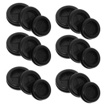 36 Unidades Buchas Face Borracha Plug Redondo Proteção