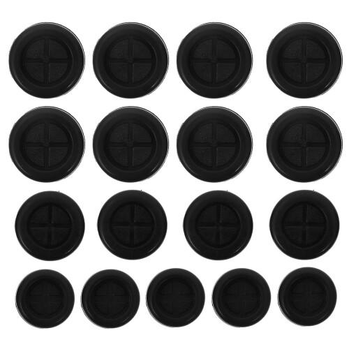36 Unidades Buchas Face Borracha Plug Redondo Proteção 2