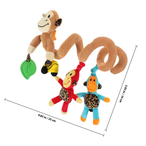 Brinquedo De Atividade Para Bebê Com Macaco Musical 0-36 Meses 1