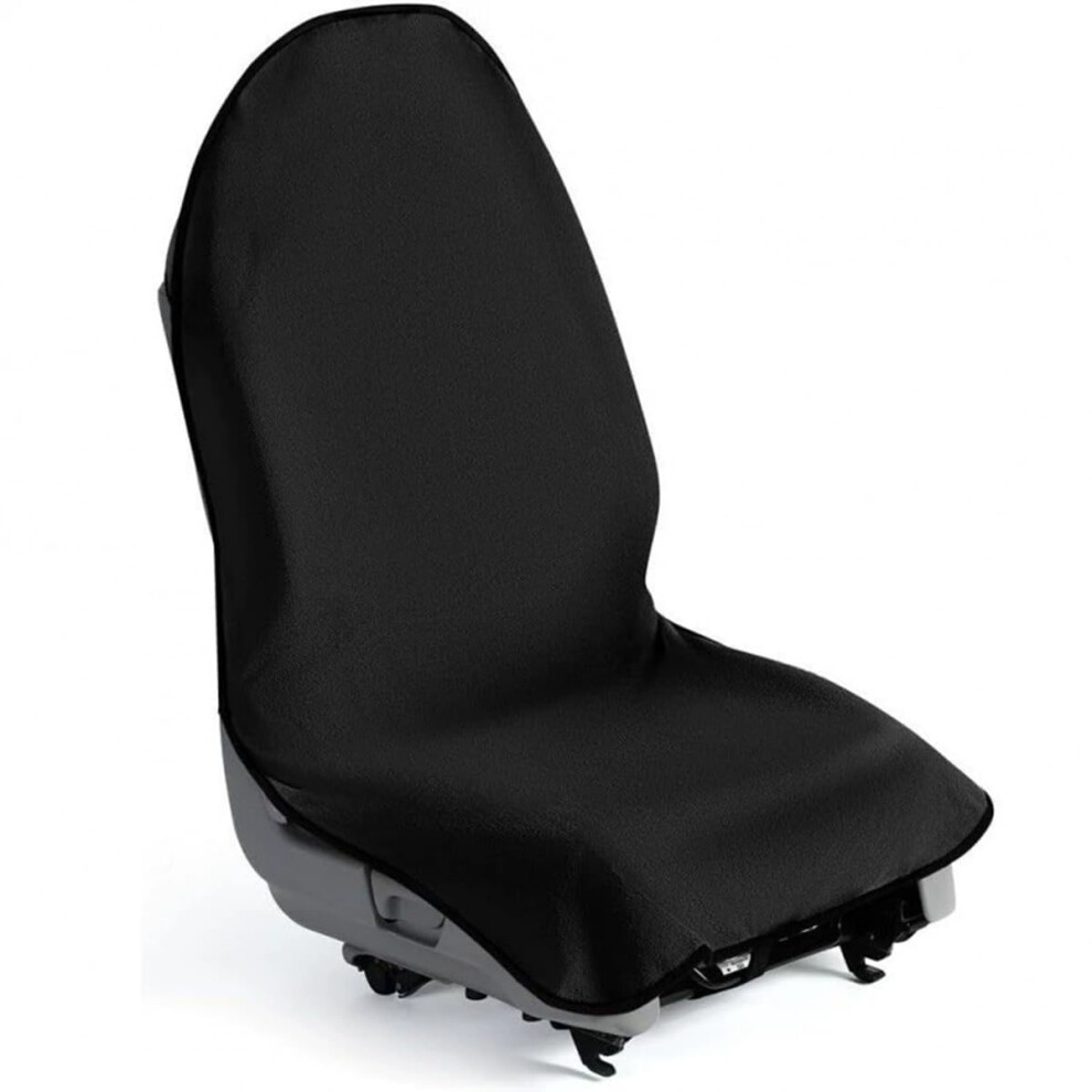 Waterproof Sweat Towel Car Seat Cover Machine Washable Non-Slip For Gym Workout Running Swimming Beach Hiking Black 9354506437688