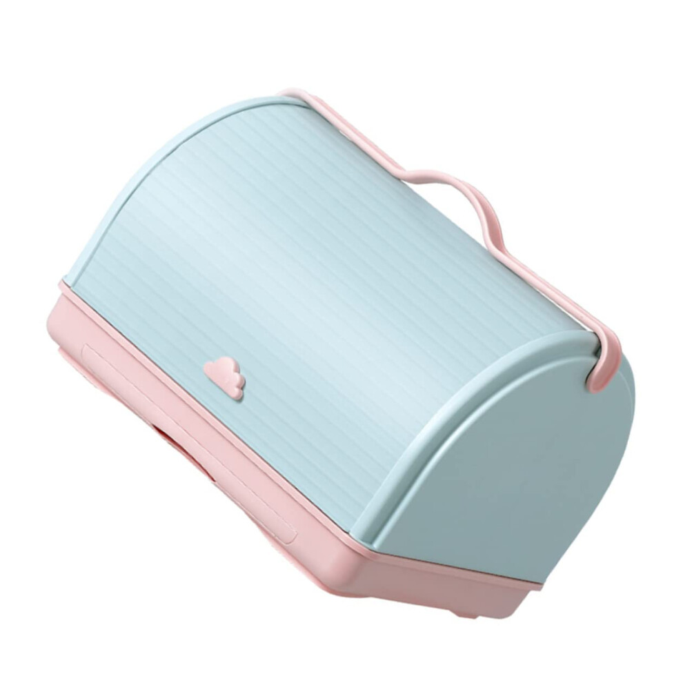 Bottle Storage Box With Flipping Drainer Rack For Drying And Dustproof Organization Nursing Bottles Pacifiers Pump Parts