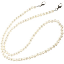 Beige Pearl DIY Bag Chain Zinc Alloy Decorative Replacement Strap