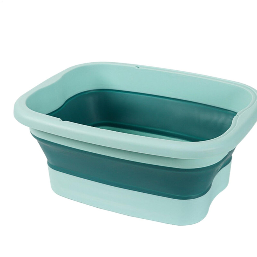 Foot Bath Tub Foldable Spa Massager Basin Portable Foot Wash Basin Hot Tub For Feet Green