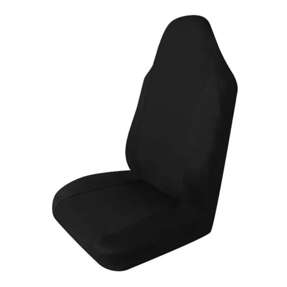 Car Seat Covers Universal Fit For Most Trucks Suvs And Vans Breathable Sponge Polyester Fabric Black 9016109543356