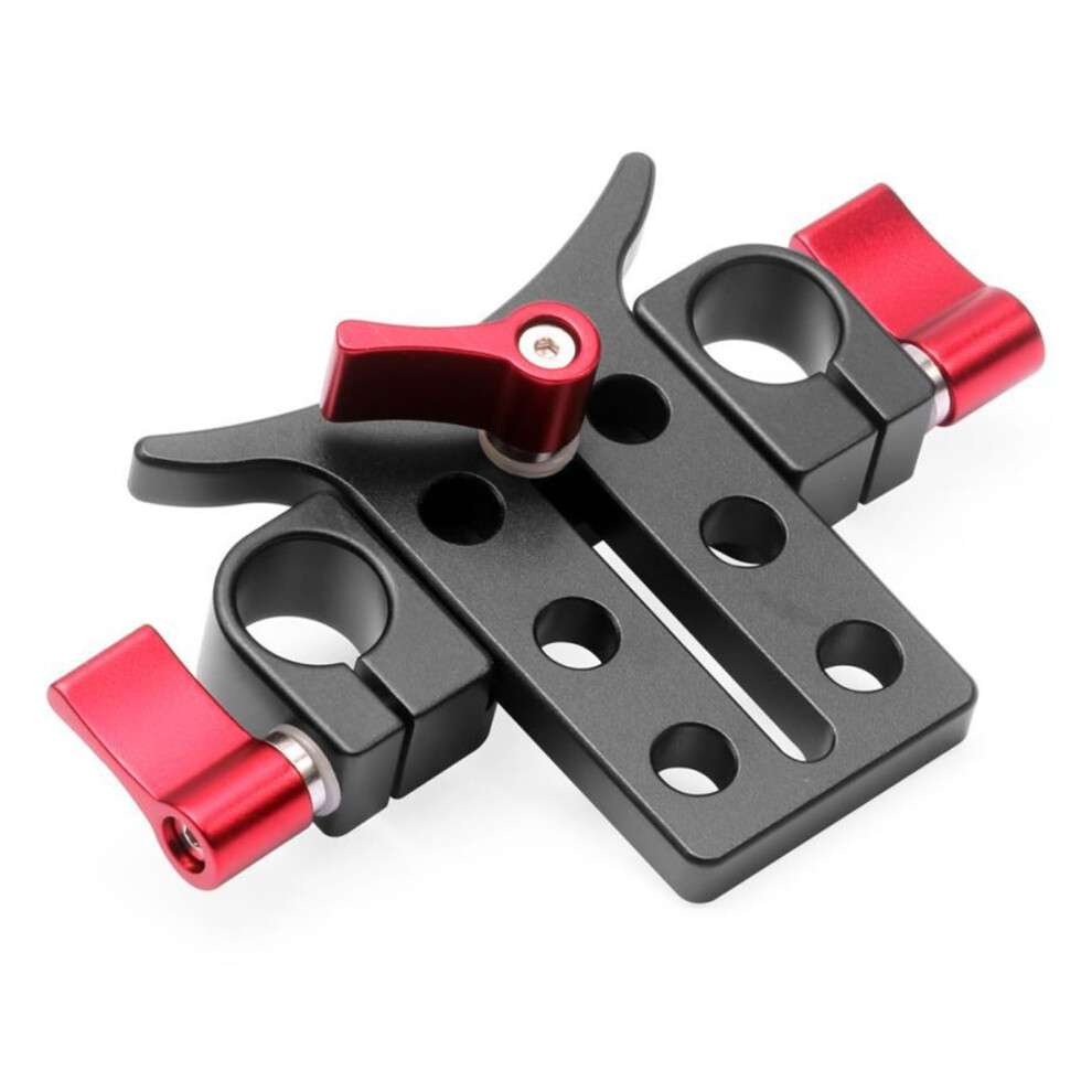 15Mm Lens Support With Bracket For Dslr Shoulder Rig 15Mm Rod Clamps With 15Mm Rods And Black/Red 9393856502639