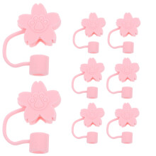 8 Pezzi In Silicone Per Cannucce