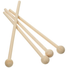 4 holzschlegel schlagstöcke für perkussion, holzfarben