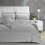 Big Cord Teddy Fleece Warm Silver Grey Bedding Set Double 5