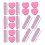 20Ensembles Kit Rose Pour Ongles Outils Polyvalents 11