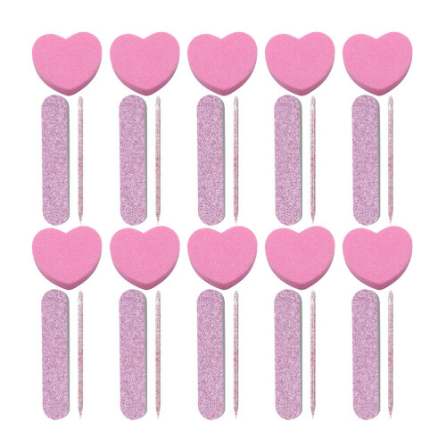 20Ensembles Kit Rose Pour Ongles Outils Polyvalents 2