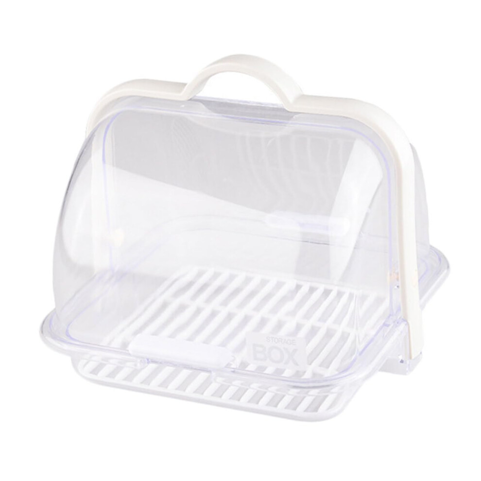 Portable Milk Bottle Draining Rack With Handle Mini Bread And Tableware Storage Box Easy Clean Organizer Container