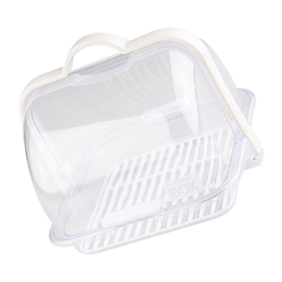 Portable Milk Bottle Draining Rack with Sealing Cleaning Box Bread Tableware Organizer, Easy Install for Home Travel Use