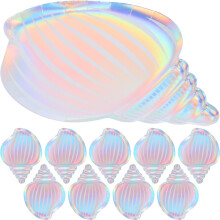 24 stuks schelpenpapier bordjes voor strand, zwembad, bbq
