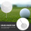 Golfbal markeerder plastic met roestvrijstalen 8