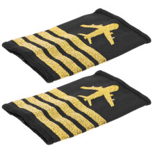 2Stk Piloten-Aufschläge Vintage Schulter Applikation Für Uniform