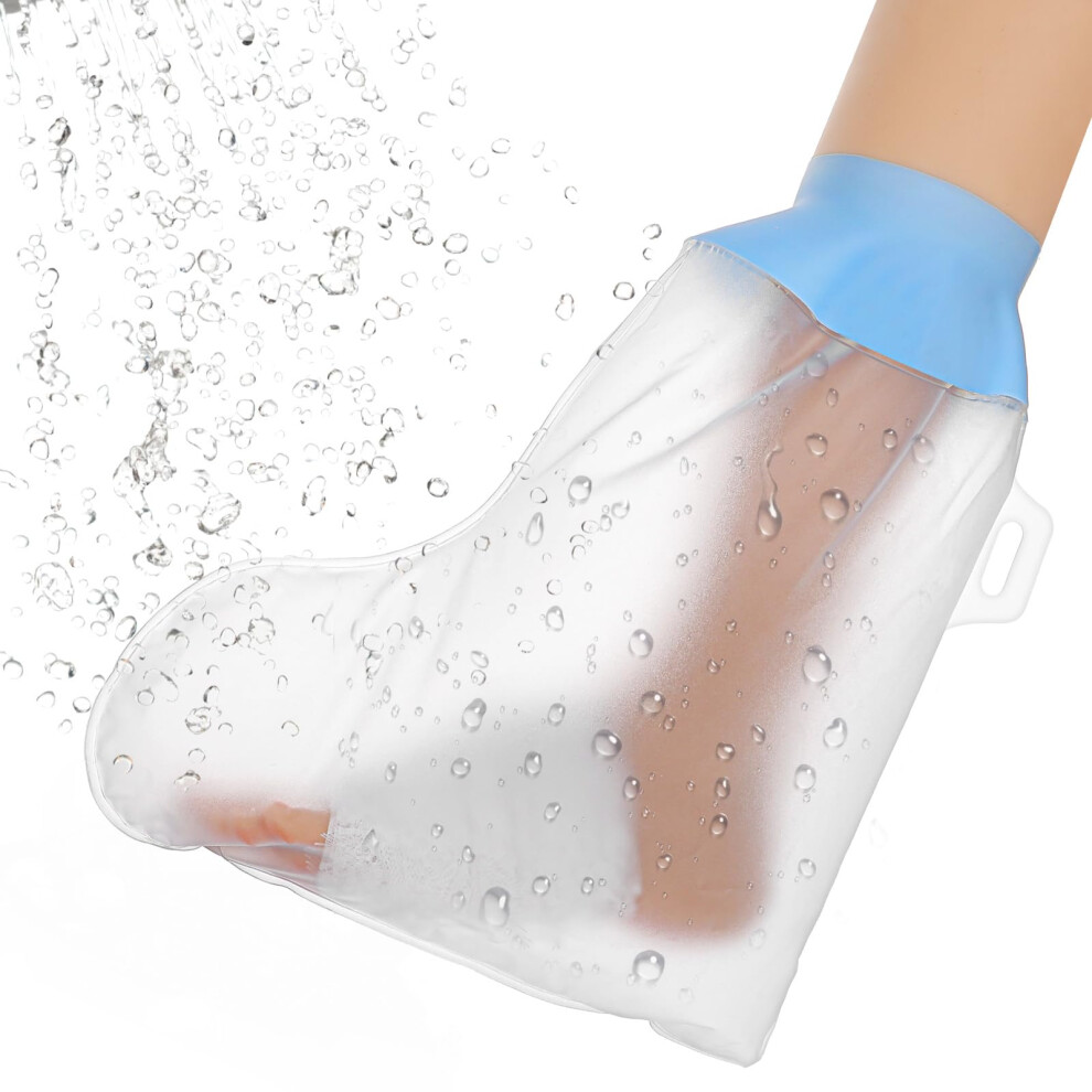 Cast Covers for Shower Waterproof Leg Cast Cover, Reusable Ankle/Foot Protector Bag, Non-Slip Shower Boot for Wounds