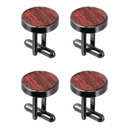 2 paar herren hemd holz manschettenknöpfe 2