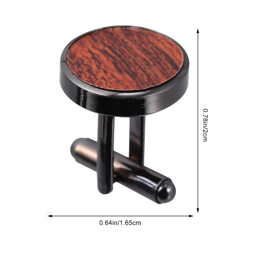2 paar herren hemd holz manschettenknöpfe 1