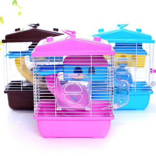 Laufrad Hamsterkäfig Multifunktions Käfig Rosa