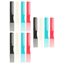 12Stk Praktischer Friseurkamm Dutt Make-Up Stift Zweiseitiger