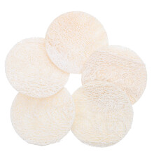 5 luffa-pads, peeling-schwämme aus natürlicher luffa für bad