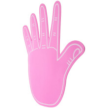 Giant Foam Hand Finger Für Cheerleading Und Sport Rosa