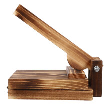 1 teigpresse aus holz, für teigtaschen