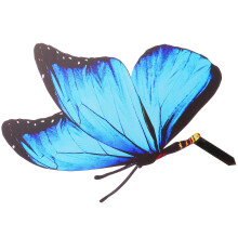 Blaue Acryl Schmetterlings-Stecker Gartendeko Für Rasen