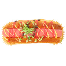 Simulation Künstlicher Hot Dog Brötchen Realistisches Dekobrot