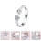 1 Endring Kupfer Damen Silberring 3