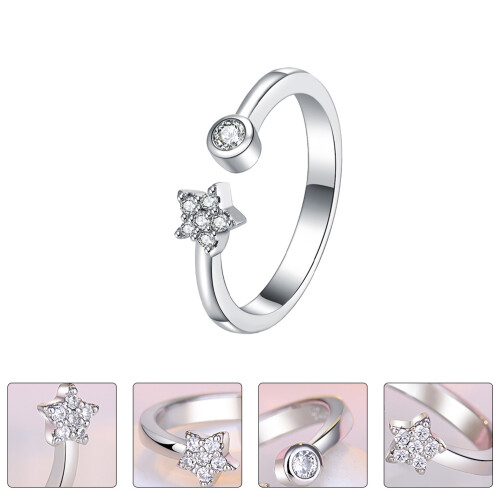 1 Endring Kupfer Damen Silberring 2