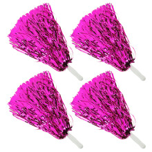 4 cheerleader-pompons, fahnenschwenker für sport, tanz, party