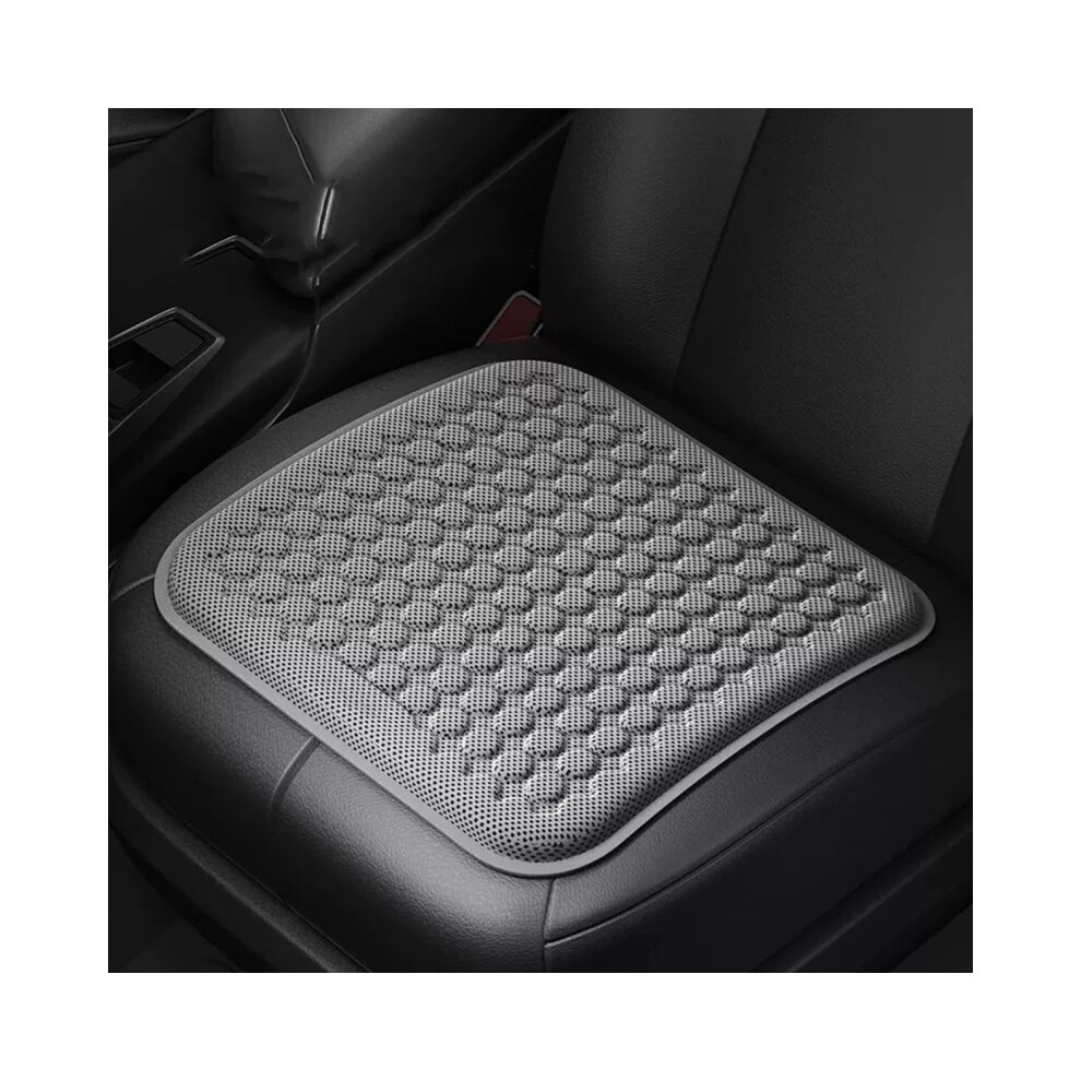 Car Seat Cushion Cooling Gel Honeycomb Breathable Ice Pad Seat Cover Gray 9084446530520