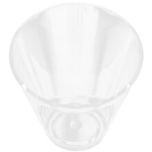 schuine slaschaal transparant 19 cm voor dessert fruit groenten