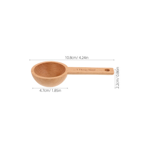 4Stk Holz Dosierlöffel 15Ml Für Kaffeebohnen 1