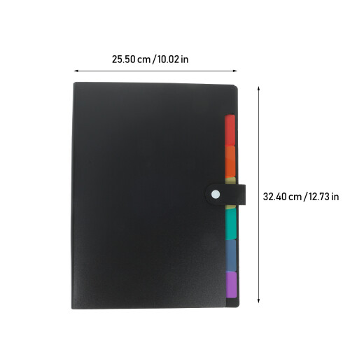 2 datei-organizer mit druckknopf und expander 2