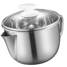 1Stk 1000Ml Ölfiltersieb Suppentrenner Zum Abseihen (Silber)