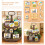 1 satz gestufter holzschilder mit - - , stapelbar 4