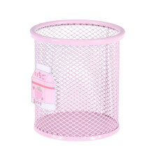 Runder Desktopmüllbehälter Mini Stiftehalter Pink