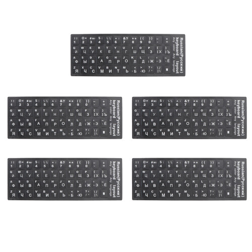 5 Bögen Tastaturaufkleber Computer Pvc Laptop 2