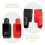 3Paia Guaina Batteria Gomma Coperture Protettive 9