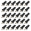 30Pcs Black PP and Iron Shutter Repair Pins Universal Telescopic Bolt 5
