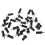 30Pcs Black PP and Iron Shutter Repair Pins Universal Telescopic Bolt 2