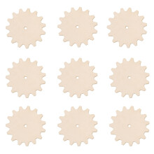 10Stk Holzchips Zum Basteln Hellbraun Aus Premium Holz Für DIY Deko