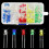 200 Pcs 3mm 5mm Led Light White Yellow Blue Assortment Kit Compatible 5