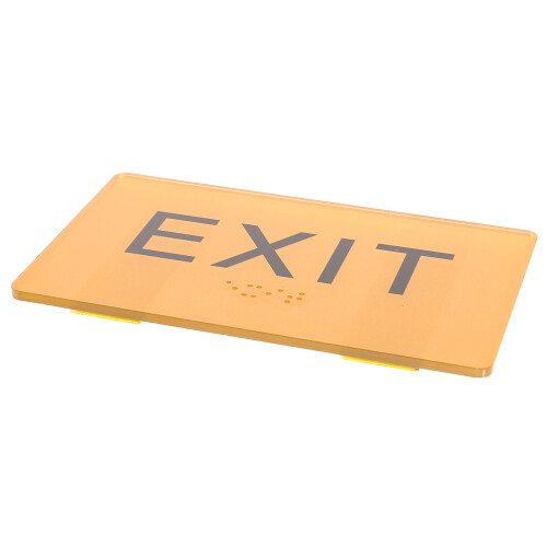 Neon Schild Wanddekoration Exit Blindenschrift 12,5 X 7,5 Cm