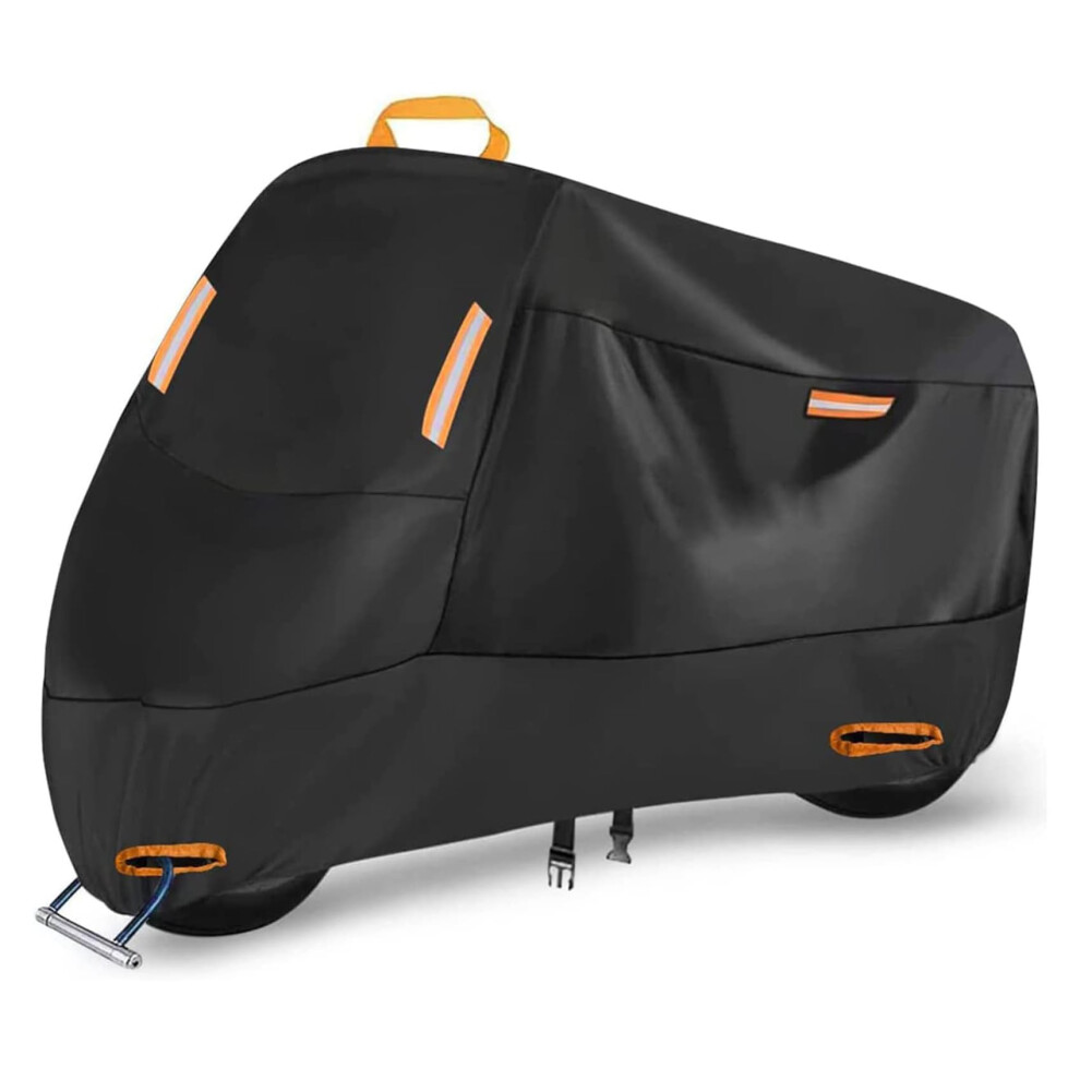 Motorbike Cover for Harley-Davidson Street Rod 2018-2020 Scratch-Resistant Oxford Fabric Waterproof With Lock Holes XXXL-image-OPC-PMCCZB8-NEW