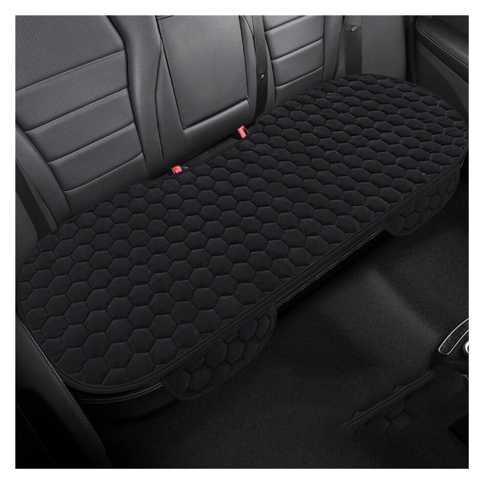 Car Seat Cover Front And Rear Universal Plush Winter Cushion Protector For Sedan Hatchback Suv Black 9354506440992