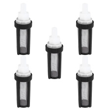 5Stk Mikro Wasserpumpenfilter Inline Filter Edelstahl Schwarz